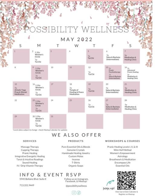 Possibility Wellness May Events