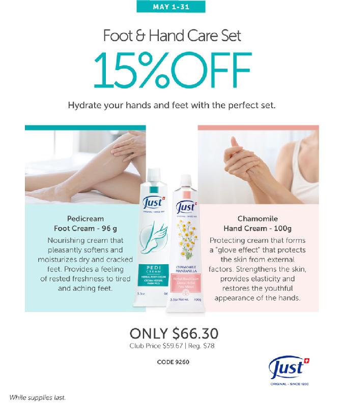 JUST 15% Off Foot & Hand Set