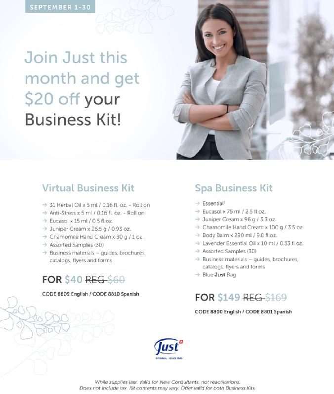 JUST $20 OFF Consultant Kit When Join September 2022